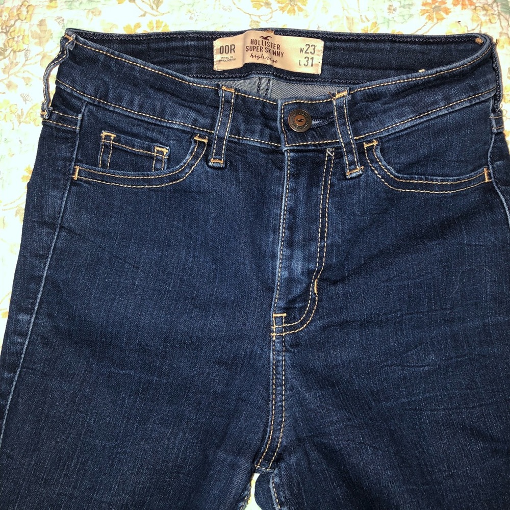 high waisted ripped jeans
